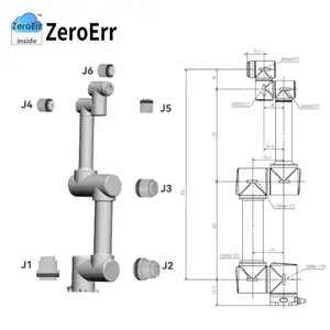 ZeroErr eRob 90T Werks roboter gelenk modul Servomotor Roboter Hohl gelenk antrieb des Roboterarms