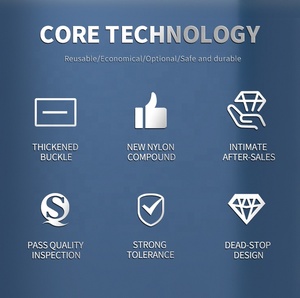 وصلات كابل نايلون AHXRT من مورد صيني ، علاقات مقاومة للأشعة فوق البنفسجية طويلة ، لون أسود/أبيض ROHS + CE + REACH ، معتمدة من الصين - Product Image 4