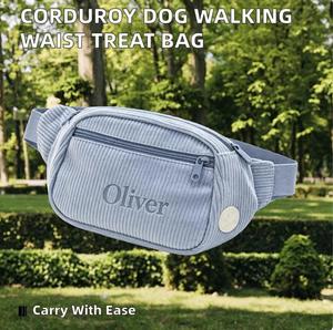 Sac de transport personnalisé en velours côtelé pour chien, respirant, avec support dorsal, pour la promenade, le camping en extérieur, l'usage quotidien et les voyages, compatible Airdrop, OEM ODM - Product Image 1