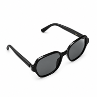 Lunettes audio noires W12-VA12 à oreilles libres, casque audio intelligent stéréo pour la conduite en extérieur et les sports