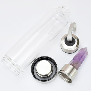 Botella <span class=keywords><strong>de</strong></span> <span class=keywords><strong>agua</strong></span> <span class=keywords><strong>de</strong></span> piedra <span class=keywords><strong>de</strong></span> cristal con infusión <span class=keywords><strong>de</strong></span> cristal, regalo curativo, amatista natural, 500ml - Product Image 4