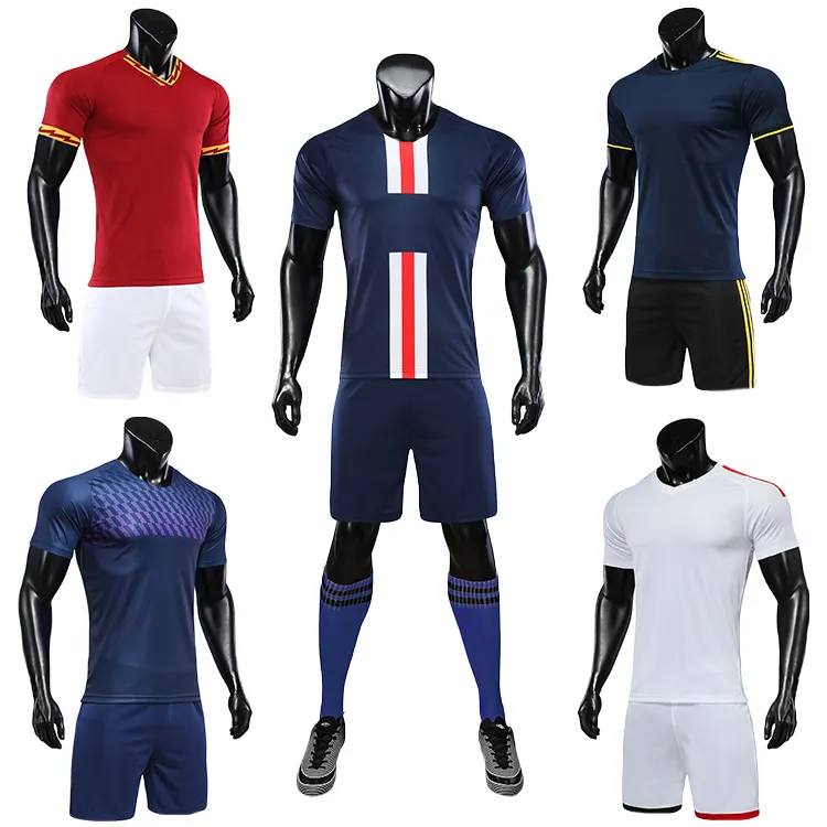 Camisa esportiva de futebol, nova camisa modelo, uniforme de futebol, vermelho, branco e preto