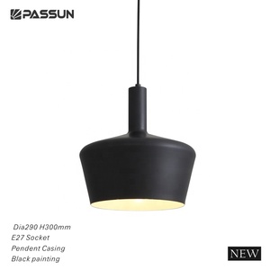 Led Pendant D300 Lamp Shade E27 <b>Socket</b> Black Pendant <b>Light</b> Fixture - Product Image 4