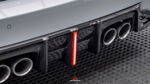 Pemisah belakang serat karbon desain AE Sedan pengganti sisi <span class=keywords><strong>Splitter</strong></span> Winglet Apron Bolt-On Retrofit/Upgrade untuk M2 G87 - Product Image 2