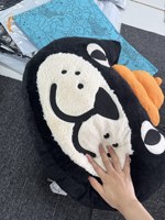 Porte-clés en peluche Jelly Cat, sac bandoulière, chat noir, grande poupée, jouet pour enfants, matériau en peluche ultra-doux avec rembourrage en coton PP