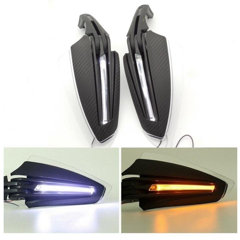 Black Housing White Cover LED with Yellow and White Light