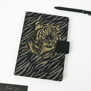 Tùy chỉnh A5 sư tử vàng mô hình máy tính xách tay với một Khóa từ, vàng ở bên cạnh, tự động Mileage đăng nhập cuốn sách - Product Image 2