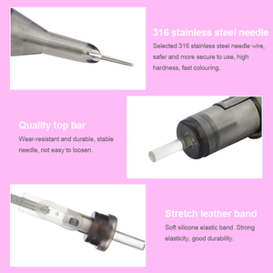 Agujas de Cartucho Desechables para PMU, Puntas de Aguja de Acero Inoxidable para Tatuajes de Cejas y Labios, Maquillaje Permanente, Uso Profesional en Estudio - Product Image 3