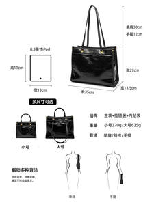 Sac à main en cuir pour femme, nouveau style, sacoche grande capacité pour les trajets quotidiens - Product Image 5