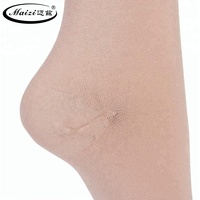 Chaussettes de compression montantes unisexe à bout fermé, personnalisées, 23-32 mmHg, en nylon et élasthanne, pour été et hiver, antibactériennes et respirantes