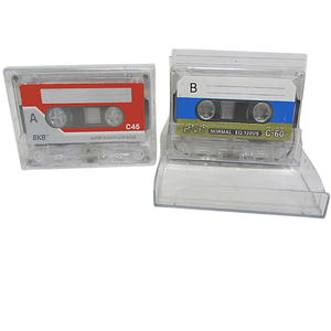 Cassette audio vierge C60 à faible bruit, enregistrement réutilisable, mini-cassette, coque colorée, vente en gros, personnalisation usine - Product Image 1