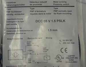 เซ็นเซอร์วัดระยะใกล้แบบดั้งเดิม DCC 05 V 1.5 PSLK IFFM 08P17A6/L ระยะตรวจจับ 4 มม. IP67 10-30V สวิตช์แบบเหนี่ยวนำ สินค้าใหม่จาก Bauumer Pr - Product Image 2