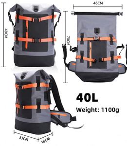40L Roll Top Waterproof Dry Bags <b>Storage</b> Box Heavy Duty Water Proof Hiking Backpack Ocean Pack for Boating Paddle Travel <b>Camping</b> - Product Image 3