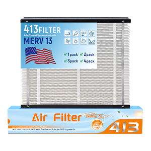 Nouveau panneau filtrant anti-poussière plissé en fibre synthétique pour purificateurs d'air domestiques 11/13, vente en gros, filtres de remplacement 210/213/410/413, 99,99% - Product Image 5