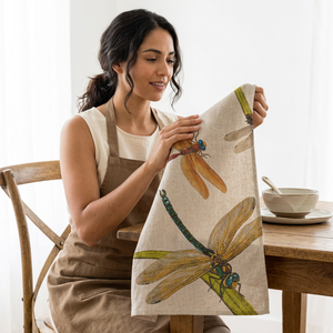 Juego de Paños de Cocina Reutilizables Ecológicos con Diseño Moderno, Impresión por Sublimación, Secado Rápido - Product Image 1
