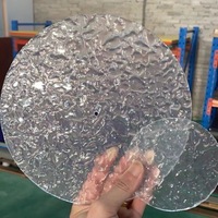Feuille acrylique transparente à effet d'ondulation d'eau, découpe laser personnalisée, pliage et impression sur acrylique à effet d'ondulation d'eau coloré