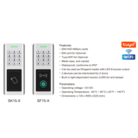 Controlador de Acceso Biométrico por Huella Dactilar 2026, Teclado Metálico Impermeable para Exteriores, Lector de Tarjetas RFID, Sistema de Control de Acceso para Puertas