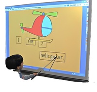 Tableau numérique interactif intelligent portable pour l'école, avec écran tactile infrarouge multi-points et fonction de projection électronique
