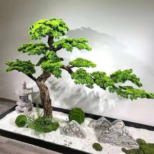 Árbol <span class=keywords><strong>de</strong></span> Pino Artificial Grande <span class=keywords><strong>de</strong></span> Tamaño Personalizado, Bonsái Artificial para Interiores, Decoración <span class=keywords><strong>de</strong></span> Jardines <span class=keywords><strong>de</strong></span> Hoteles y Paisajismo Exterior - Product Image 1
