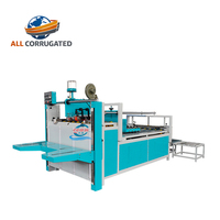Machine plieuse-colleuse semi-automatique populaire pour carton ondulé, équipement de collage de boîtes en carton ondulé avec service après-vente