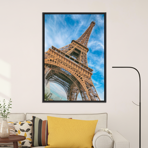 Eiffel Tower Canvas Print: Paris Photography French Architecture Wall Art,<b>BLACK</b> <b>FRAMED</b> CANVAS - Product Image 2