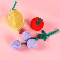 Griffoir pour chat en forme de fruits (Fraise, Orange, Ananas) et structure d'escalade pour chat de petite taille, durable et résistant aux morsures, pour chatons et animaux de compagnie