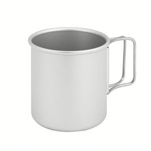 Taza de Café Personalizada de Aleación de Aluminio para Exteriores con Asa Plegable - Taza Ligera para Camping, Ideal para Regalos Promocionales - Product Image 2