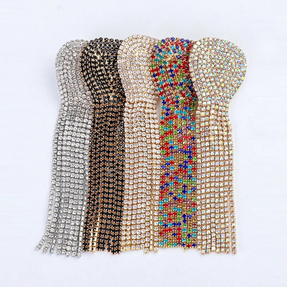 Модные корейские большие ювелирные изделия 2023, аксессуары, Висячие длинные серьги-подвески со стразами, дизайнерские золотые серьги в форме сердца для женщин
