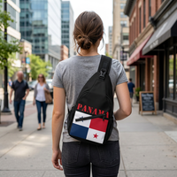Sac à bandoulière drapeau du Panama, sac à dos de voyage patriotique, sac de randonnée, sac de poitrine, sac à bandoulière pour femmes et hommes, personnalisé en polyester
