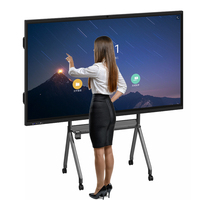 Интерактивная смарт-доска 4K оптом (55-110 дюймов) с ОС Android/Windows, мультитач-экраном и функциями компьютера для образования