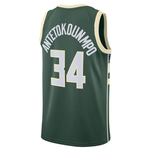 <span class=keywords><strong>Camiseta</strong></span> de <span class=keywords><strong>Baloncesto</strong></span> Edición Ciudad de <span class=keywords><strong>Milwaukee</strong></span> 2025, Nueva, de Giannis Antetokounmpo #34, Bordado de Alta Calidad - Product Image 4