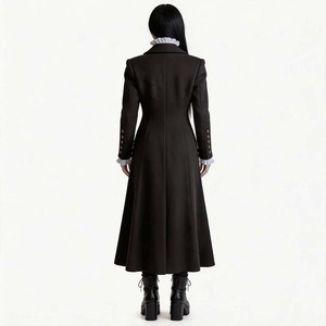 Costume de sorcière gothique pour femmes, tenue de cosplay de style médiéval, tissu en polyester, vêtements de fête d'Halloween pour adultes - Product Image 4