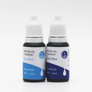 best quality Food Coloring edible sky dark blue color Liquid Set Dye for Decorate, Icing, food, drink