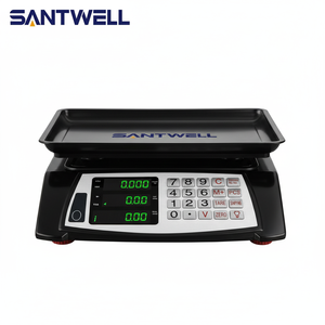 Balance numérique industrielle 30kg/40kg avec calcul du prix pour le commerce <span class=keywords><strong>de</strong></span> détail et l'entrepôt, écran LCD, fonction <span class=keywords><strong>tare</strong></span>, certifiée CE - Product Image 1