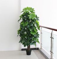 Décoration intérieure de fausses plantes artificielles pour les mariages d'intérieur