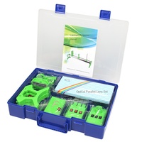 Kit d'expériences d'optique SCIEDU pour collégiens – Banc optique, imagerie par trou d'aiguille, lentilles concaves et convexes, boîte d'expériences optiques