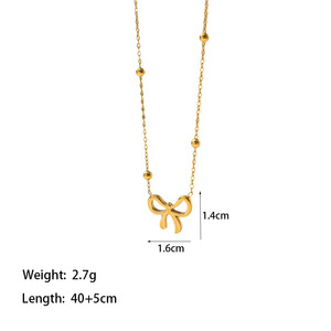 Perhiasan wanita, <span class=keywords><strong>Set</strong></span> Perhiasan <span class=keywords><strong>Stainless</strong></span> Steel pita kalung gelang anting-anting - Product Image 6