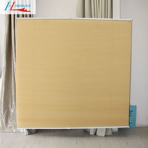 Hot Selling Modern Home Curtain Unique Style Yellow Honeycomb Design <strong>Built</strong>-In Installation Vertical <strong>Pattern</strong> Factory Price Plain - Product Image 4