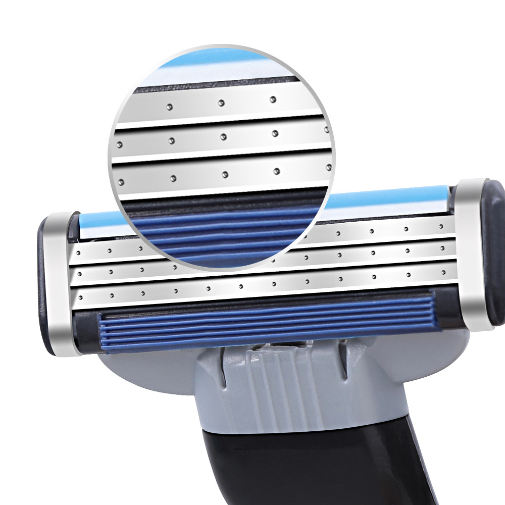 Мужские трехслойная руководство лезвие бритвы 4 с пятью лезвиями по эксплуатации