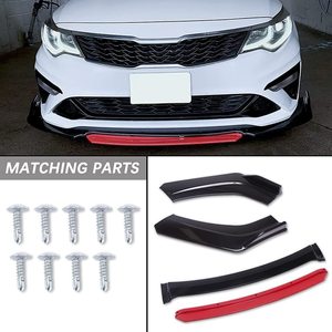 Kit de séparateur avant universel à quatre sections, finition mate, pour l'installation de kits de carrosserie automobile avec vis ou ruban adhésif - Product Image 1