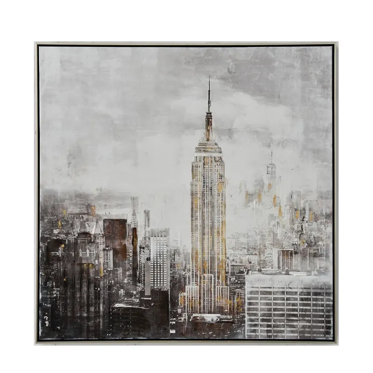 High Quality Modern City Wall Art Canvas Oil Print