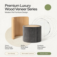 En gros Arbre à chat de luxe moderne 157 cm en bois écologique pliable et durable, avec capsule spatiale, grand, multi-niveaux, type condo, en sisal