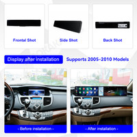 Автомагнитола MOOKAKA 12.3" + 4.99" + 12.3" для Honda Odyssey 2005-2010 с Android, GPS-навигацией, беспроводным CarPlay и интерактивным экраном
