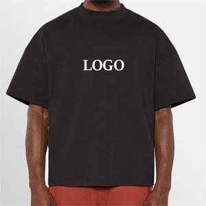 Summer Plain <b>Heavy</b> Weight Tee-<b>Shirt</b> Streetwear Oversized Boxy Drop Shoulder <b>T</b>-<b>shirts</b> High Quality 100%Cotton Blank <b>t</b> <b>Shirt</b> - Product Image 2