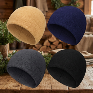 Outdoor Men Mesh 100% Polyester All-Season Sports Beanie <b>Hat</b> - Product Image 3