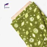 Tissu tissé imprimé en coton biologique respirant, fil peigné léger pour chemises et costumes
