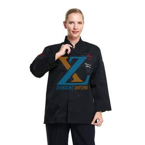 3/4 manga restaurante Chef abrigo ligero botón cocina uniforme chaqueta para Pizza comida rápida café Sushi - Product Image 2