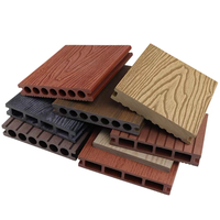Planches de terrasse en composite bois-plastique (WPC) gaufrées 3D, imperméables, à grain de bois, pour extérieur