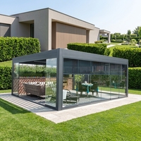 Modernes Design Maßgefertigte Luxuriöse Aluminium Umweltfreundliche Bioklimatische Motorisierte Garten-Pergola für Villa Innenhof Balkon