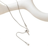 Collier long en acier inoxydable irrégulier en forme de Y pour femme, accessoires de fête, pendentif de haute qualité, cadeaux tendance